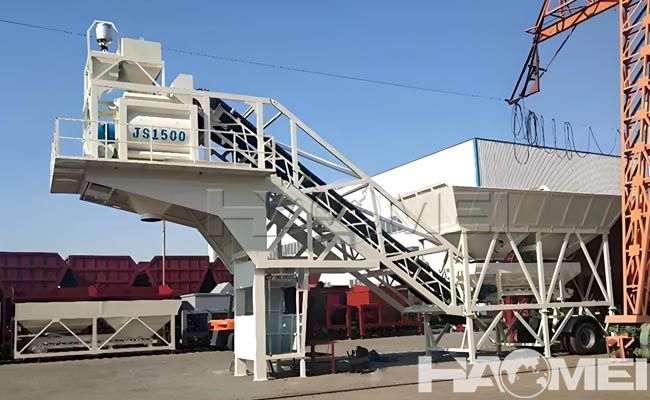 محطات خلط الخرسانة الجاهزة المتنقلة