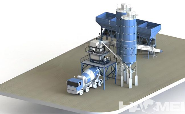 كيف تعمل محطة خلط الخرسانة