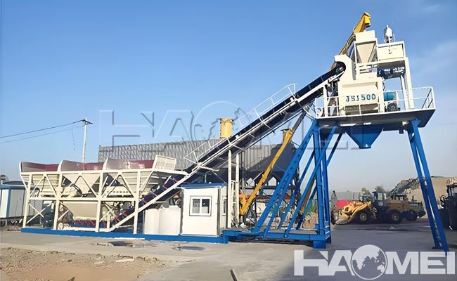 محطات خلط الخرسانة بدون أساسات