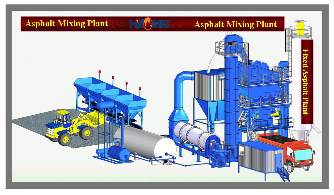 تركيب محطة خلط الأسفلت